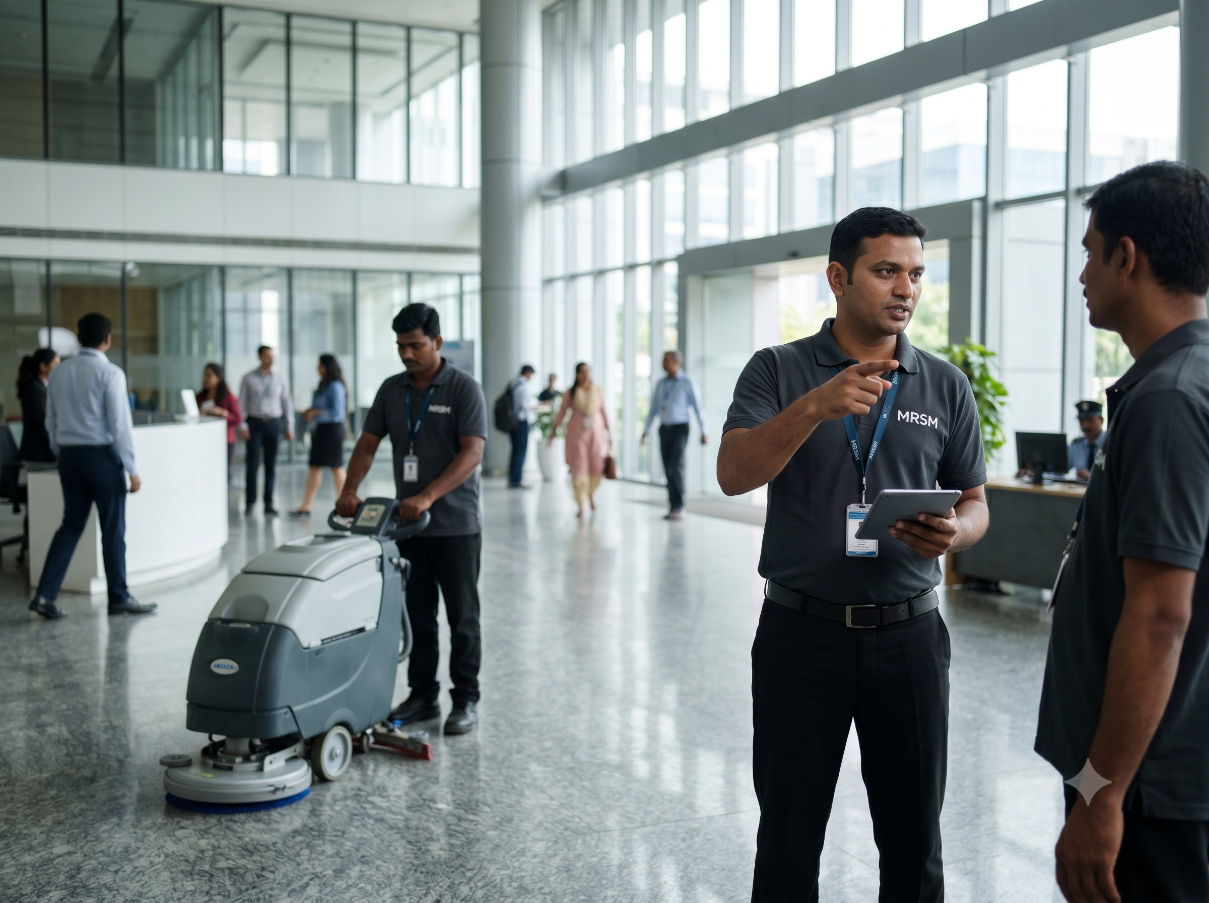 Commercial facility staff